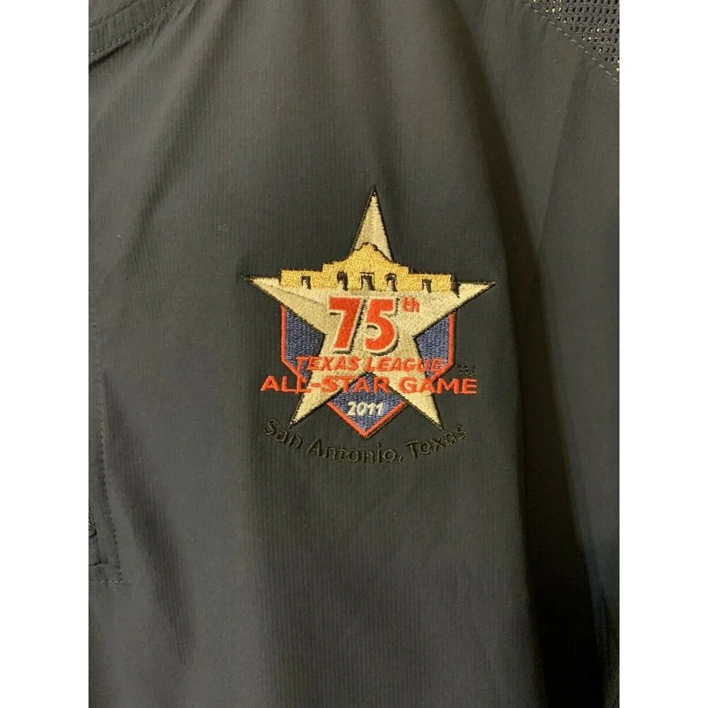 Nike 2011‎ Texas League All Star Game Baseball Blue Field Shirt Mens L Storm Fit